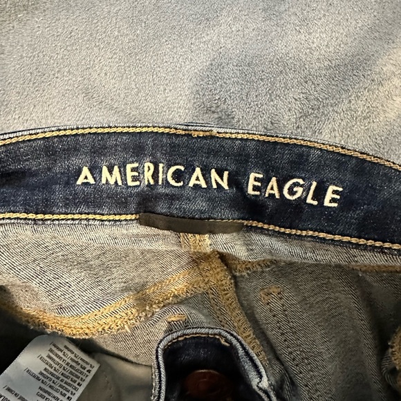 American Eagle Super Hi-Rise Jegging Dark Wash Size 0 Regular - Picture 8 of 12